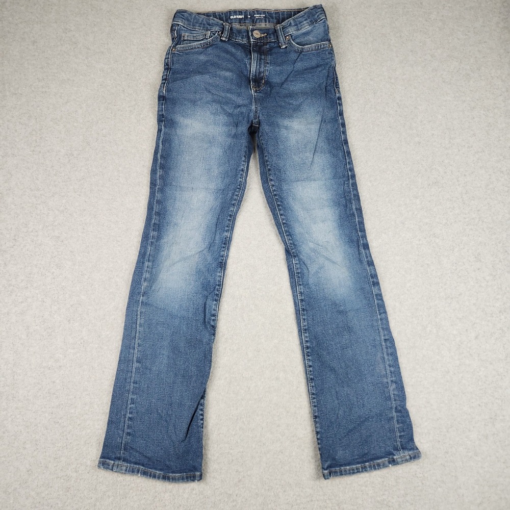 Old Navy Jeans Kids 14 Blue Boot-Cut Built-In Flex Medium Wash Denim Pants 2204